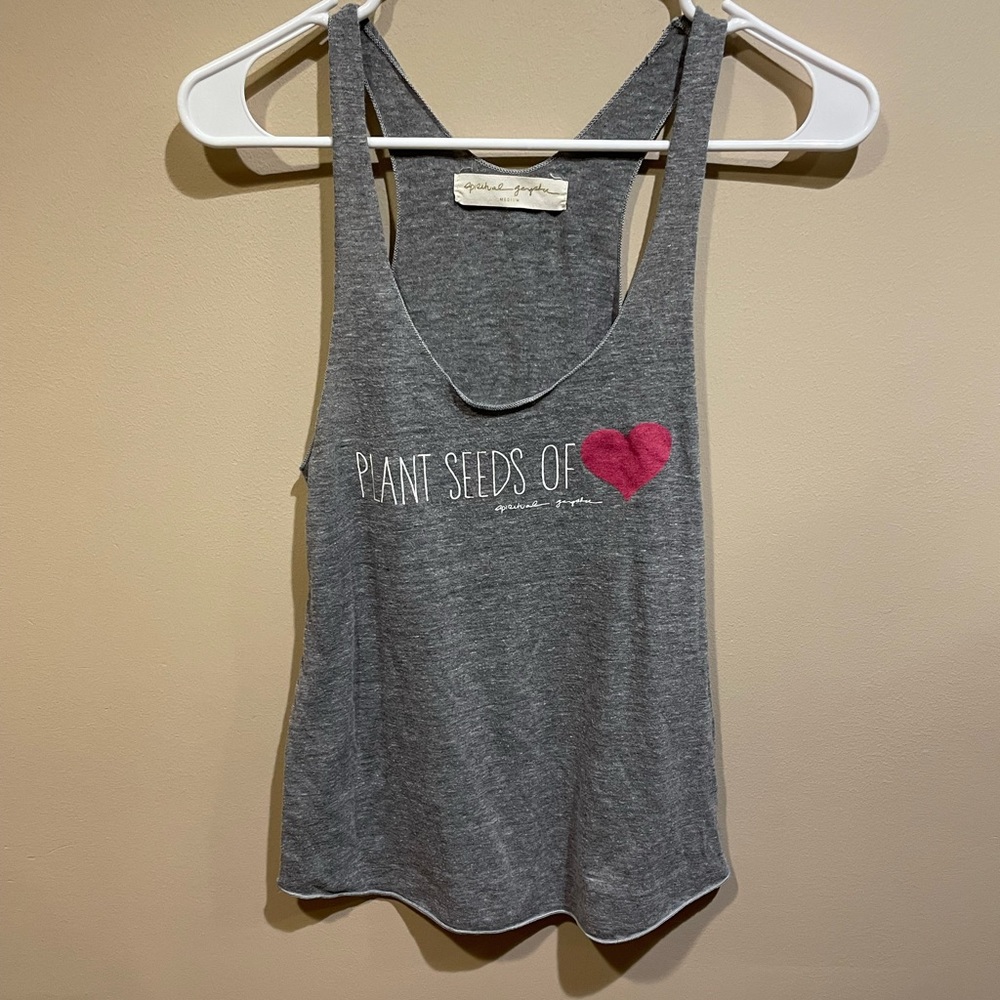 Spiritual Gangster Grey Graphic Tank Top